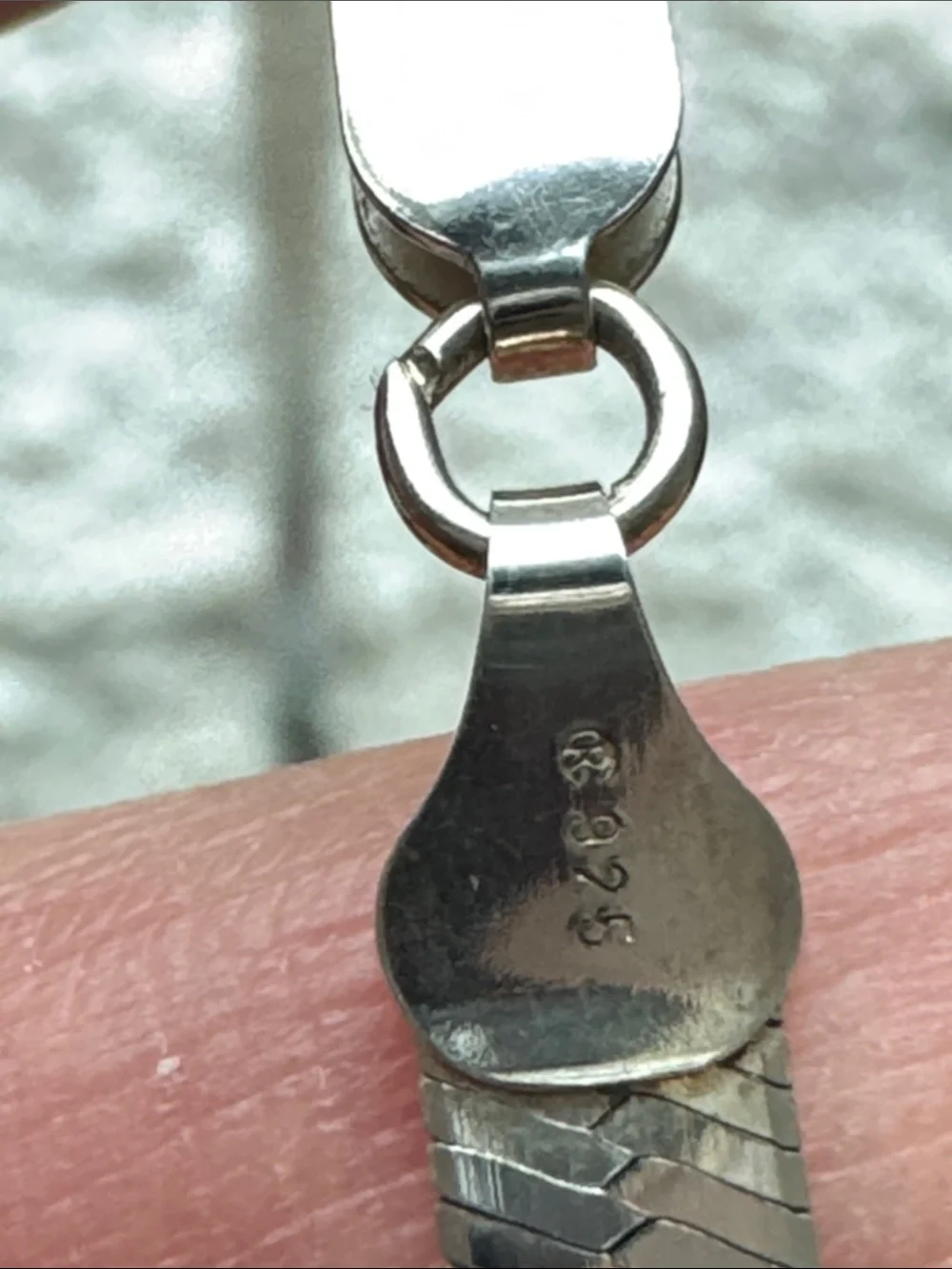 Sterling Herringbone Necklace
